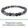 Bracelet Obsdienne neige