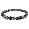 Bracelet Obsdienne neige