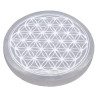 Plateau de rechargement en Sélénite - Fleur de vie - 10cm